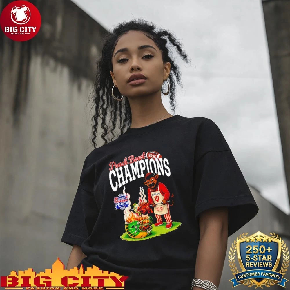 Hoosiers 2026 CFP Peach Bowl Champions Cook Shirt