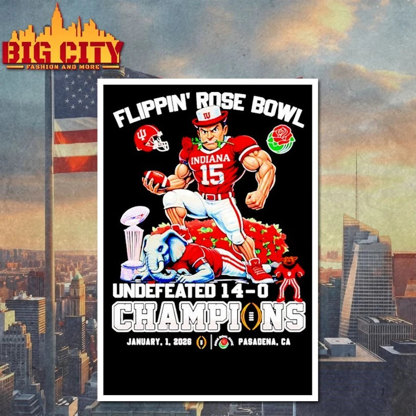 Hoosiers Rose Bowl Champs Undefeated 14-0 shirt