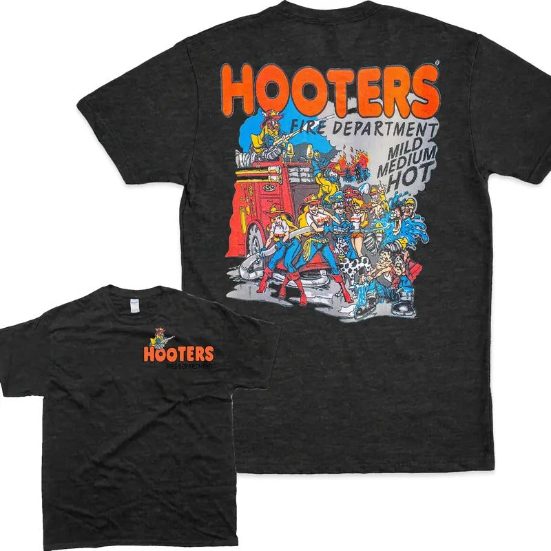 Hooters Fire Department T-Shirt, Shirt For Womens, Mens Tshirt Unisex Hoodie, Sweatshirt | WearSparks.com