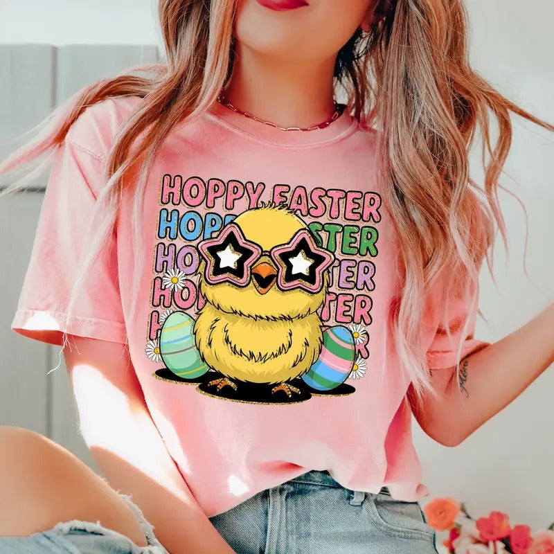 Hoppy Easter  DTF Transfers - THIS IS NOT A SHIRT Hoodie, Sweatshirt | WearSparks.com