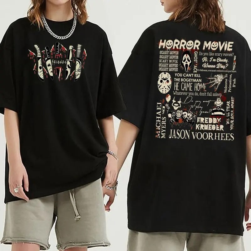 Horror Movie Character 2Sided Sweatshirt Tshirt Hoodie | WearSparks.com