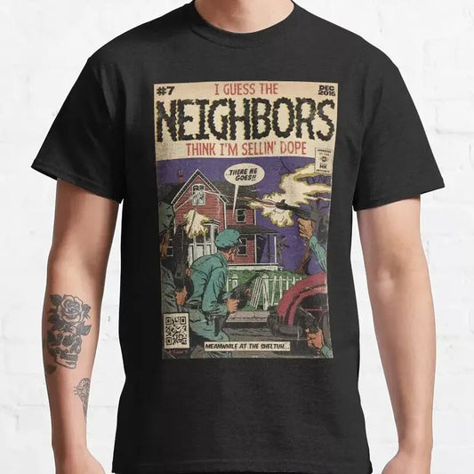 Hot Sale! J. Cole - Neighbors Comic Parody Classic Retro Vintage T-Shirt S-4XL Hoodie, Sweatshirt | WearSparks.com