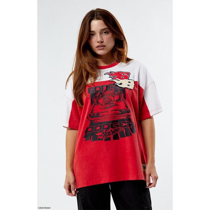 Hot Wheels Women's Car Oversized T-Shirt Hoodie, Sweatshirt | WearSparks.com