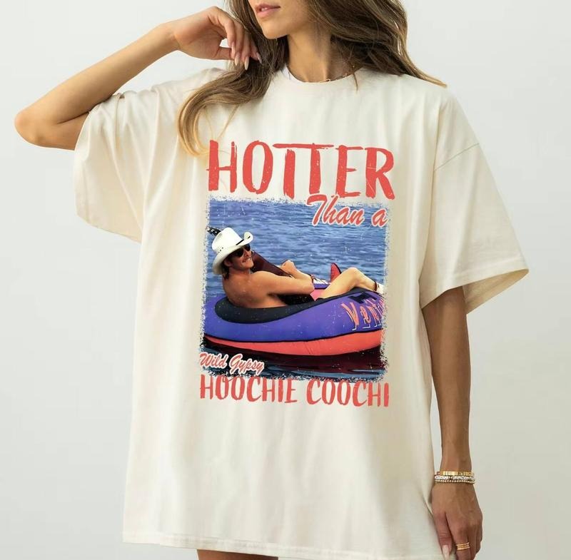 Hotter Than A Hoochie Coochie Shirt, Alan Jackson Shirt, Country Music Shirt, Retro Vintage Hoochie Coochie Tshirt, 90s...