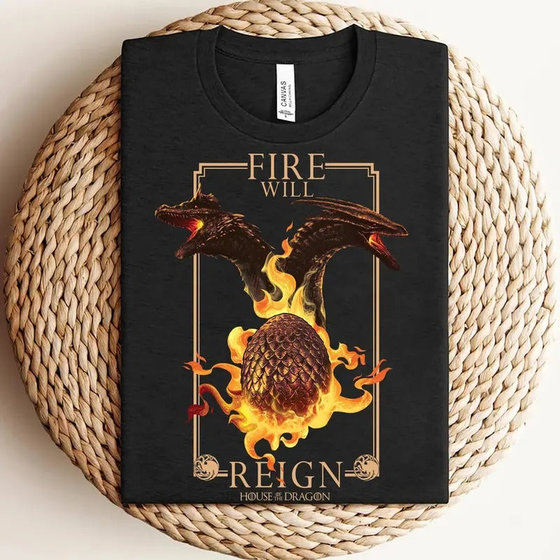 House of the Dragon T-Shirt, Game of Thrones Inspired Apparel, Targaryen Sweatshirt, Game of Thrones Shirt, Dragon Shirt,...