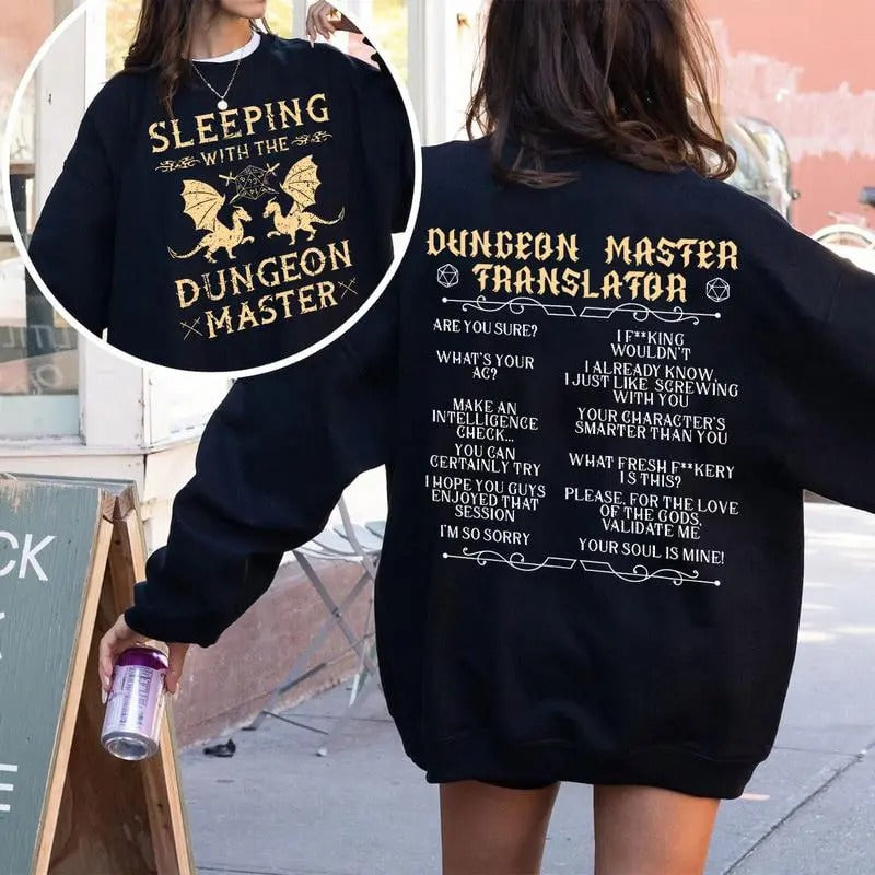 Houses and Humans D&D T-shirt Sweatshirt Hoodie, Sleeping With the Dungeon Master Shirt, Dnd Houses And Humans Parody...