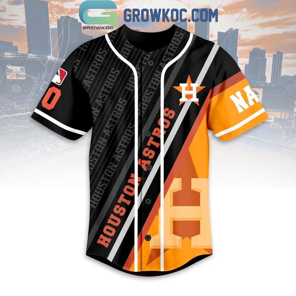 Houston Astros Home Stadium Baseball Fan Love Personalized Baseball Jersey