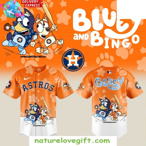 Houston Astros Bluey Bingo 2025 Baseball Jersey