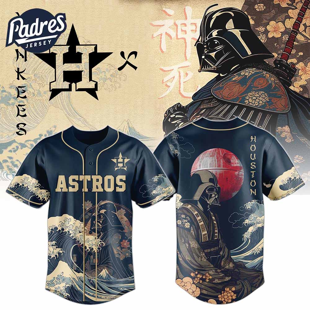 Houston Astros Darth Vader MLB Japan Edition Baseball Jersey - Padres Jersey Oasis: Elevate Your Baseball Style Game...