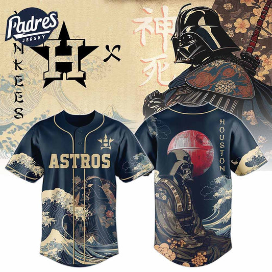 Houston Astros Darth Vader MLB Japan Edition Baseball Jersey - Padres Jersey Oasis: Elevate Your Baseball Style Game...