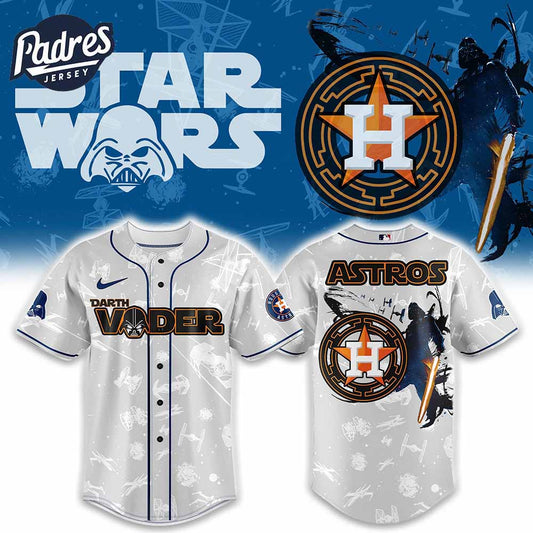 Houston Astros MLB x Darth Vader Is Anakin Baseball Jersey - Padres Jersey Oasis: Elevate Your Baseball Style Game...
