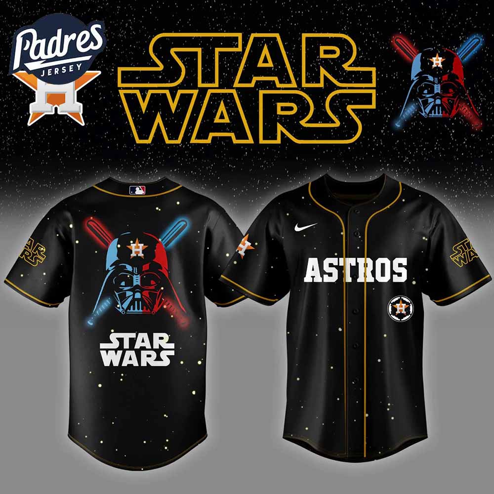 Houston Astros MLB x StarWars Baseball Jersey Editions Limited 2025 - Padres Jersey Oasis: Elevate Your Baseball Style...