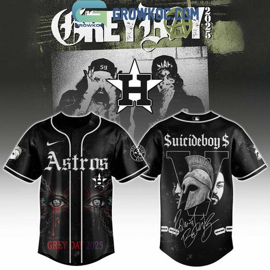 Houston Astros Mix Suicideboys Grey Day 2025 Baseball Jersey