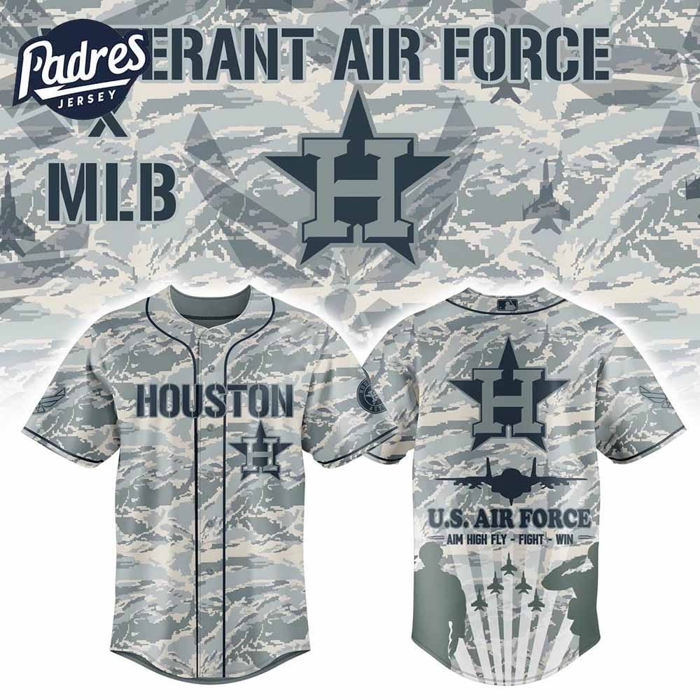 Houston Astros Veteran US Air Force 2025 Baseball Jersey - Padres Jersey Oasis: Elevate Your Baseball Style Game...