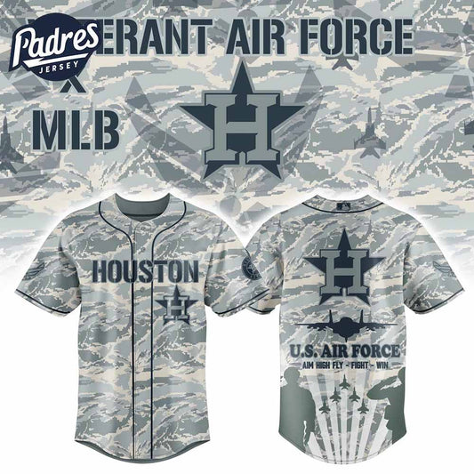 Houston Astros Veteran US Air Force 2025 Baseball Jersey - Padres Jersey Oasis: Elevate Your Baseball Style Game...