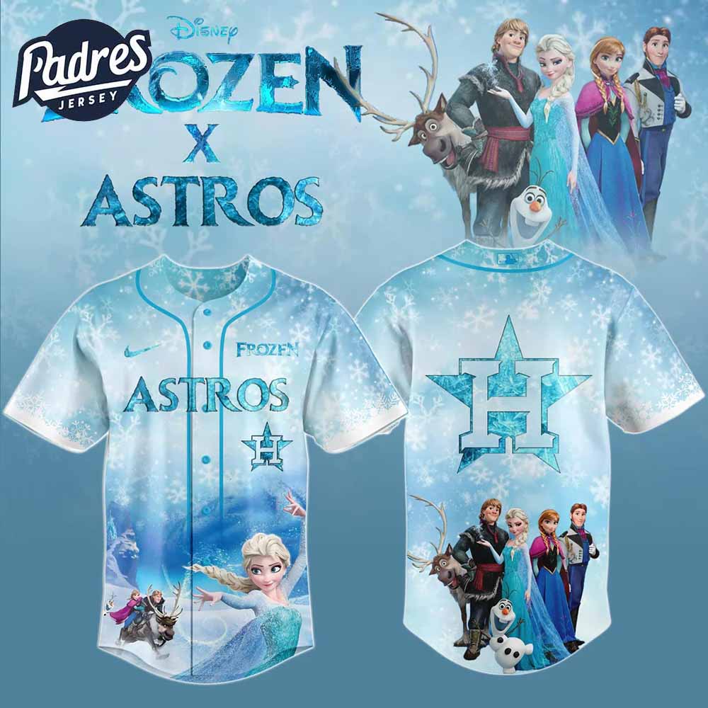 Houston Astros x Frozen Baseball Jersey 2025 - Padres Jersey Oasis: Elevate Your Baseball Style Game T-Shirts, Hoodie,...