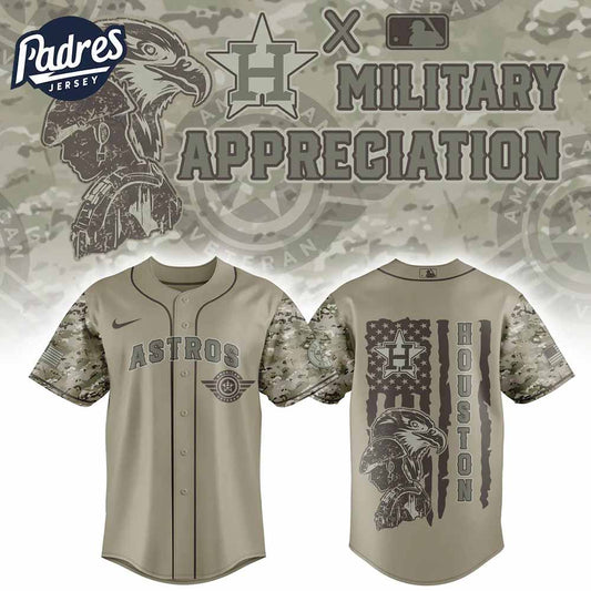 Houston Astros x Military Appreciation Night 2025 Baseball Jersey - Padres Jersey Oasis: Elevate Your Baseball Style Game...