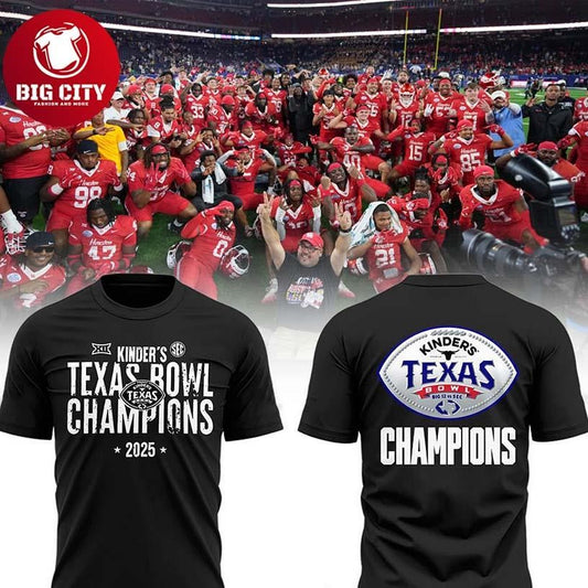 Houston Cougars Champions 2025 Texas Bowl NCAA Two Sided Shirt