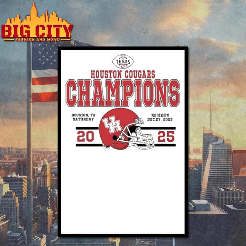 Houston Cougars Football 2025 Kinders Texas Bowl Champions Classic Shirt
