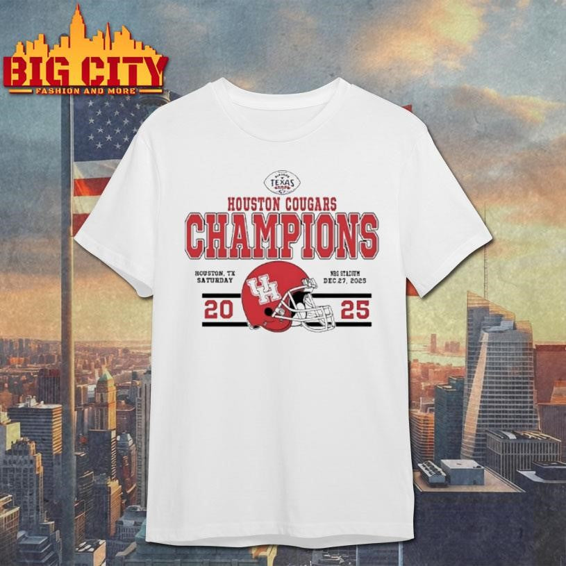 Houston Cougars Football 2025 Kinders Texas Bowl Champions Classic Shirt