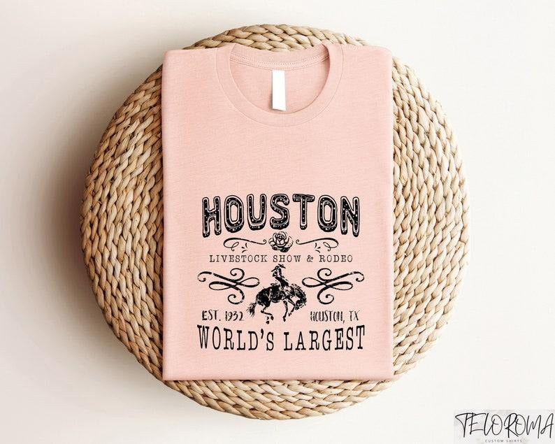 Houston Livestock Show and Rodeo Shirt, Western Country Show Sweatshirt, Rodeo Est 1932 Tee, World's Largest Rodeo...