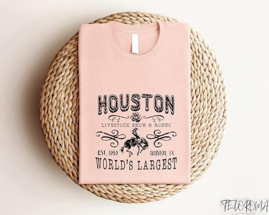 Houston Livestock Show and Rodeo Shirt, Western Country Show Sweatshirt, Rodeo Est 1932 Tee, World's Largest Rodeo...