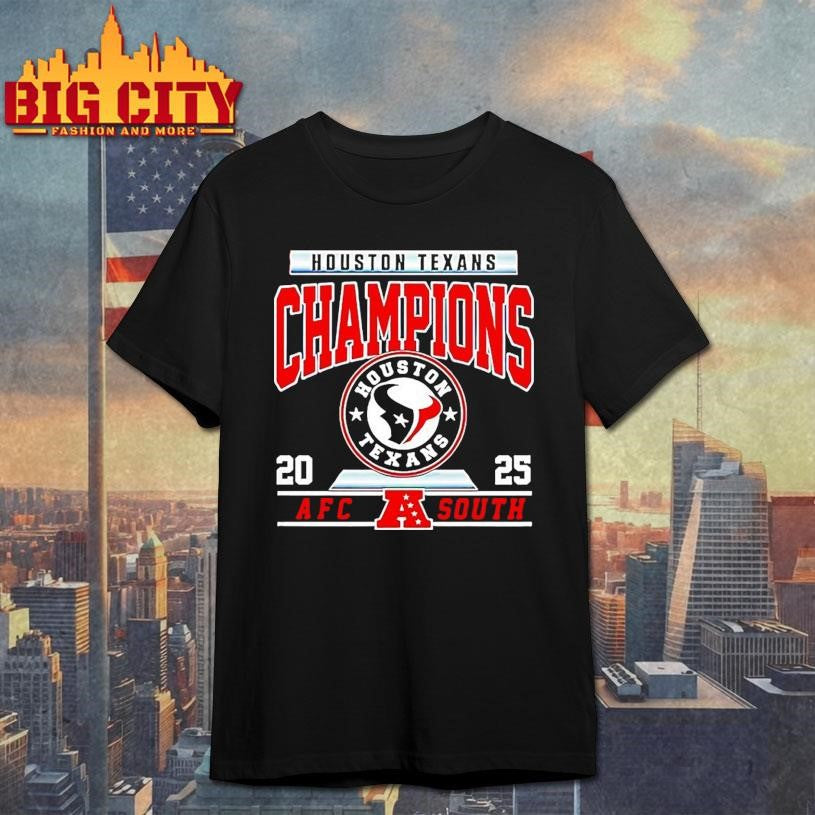 Houston Texans 2025 Afc South Champions Logo Shirt