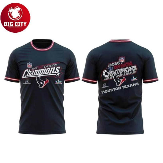 Houston Texans 2026 NFC Division Champions Limited Edition Two Sided Shirt