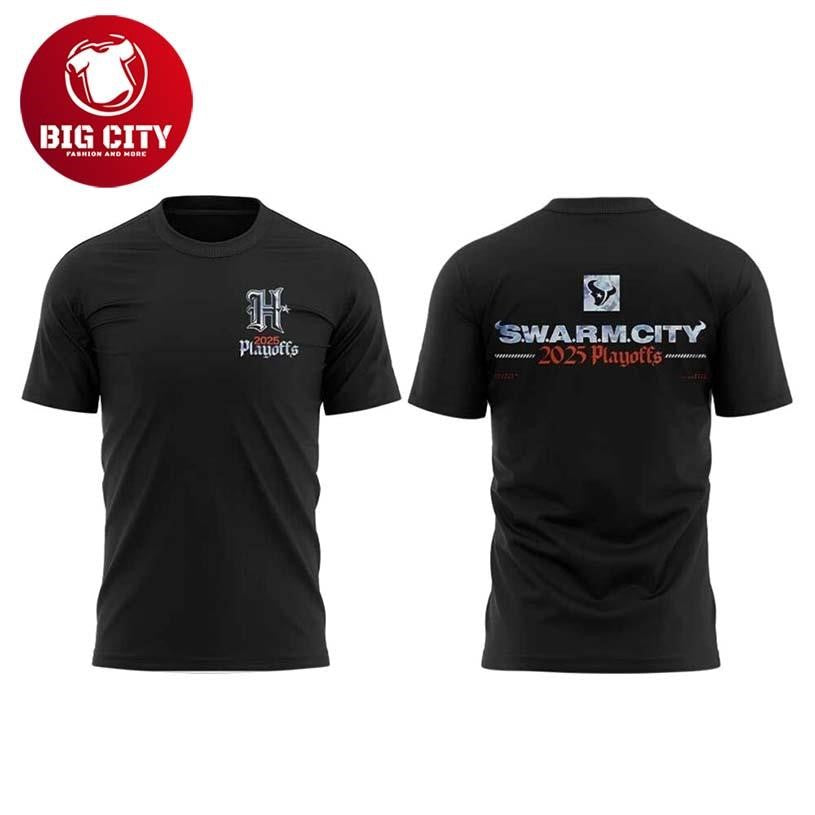 Houston Texans S.W.A.R.M City Gear 2025 Playoffs Two Sided Shirt