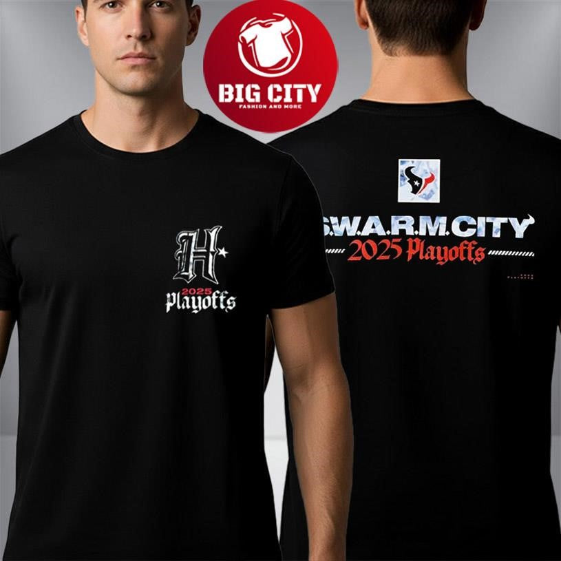 Houston Texans SWARM City 2025 Playoff Two Sided Shirt