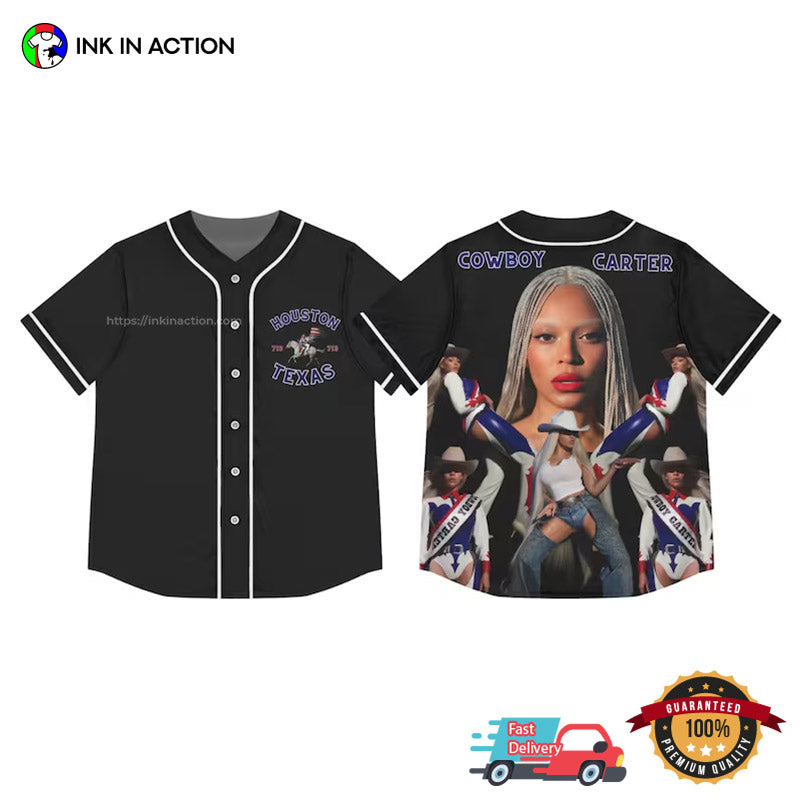 Houston Texas Cowboy Carter Baseball Jersey