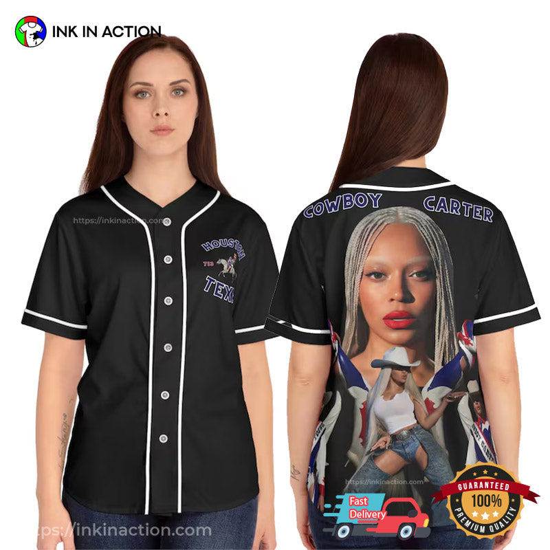 Houston Texas Cowboy Carter Baseball Jersey
