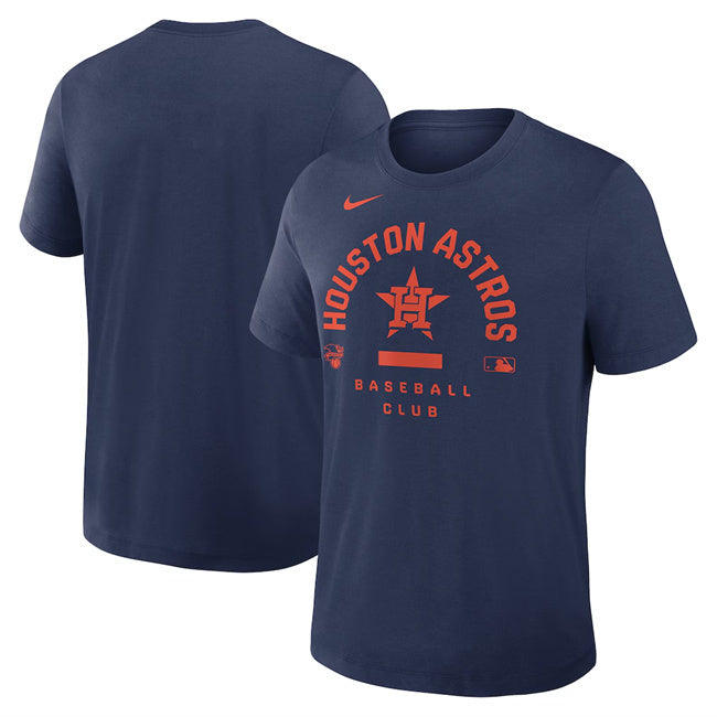 Houston Astros Navy Collection Early Work Tri-Blend Dri-FIT T-Shirt