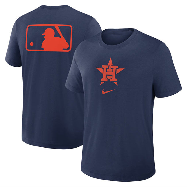 Houston Astros Navy Early Work Tri-Blend Dri-FIT T-Shirt