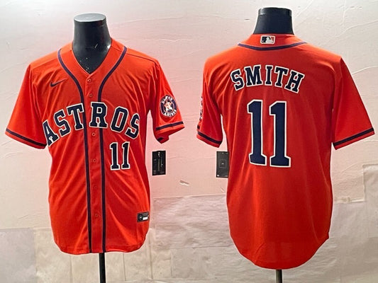 Houston Astros #11 Cam Smith Astros Adult Style 1