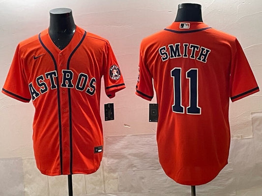Houston Astros #11 Cam Smith Astros Adult Style 2