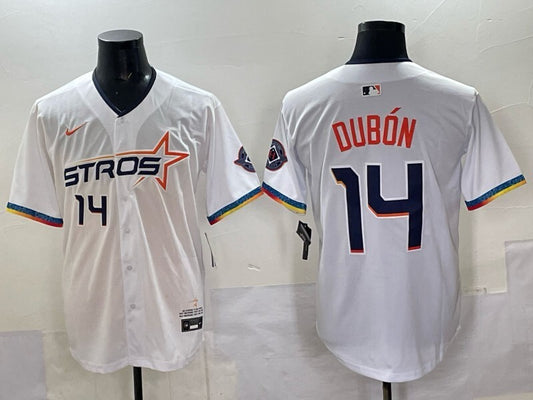 Houston Astros #14 Mauricio Dubon Astros 4 Collaboration