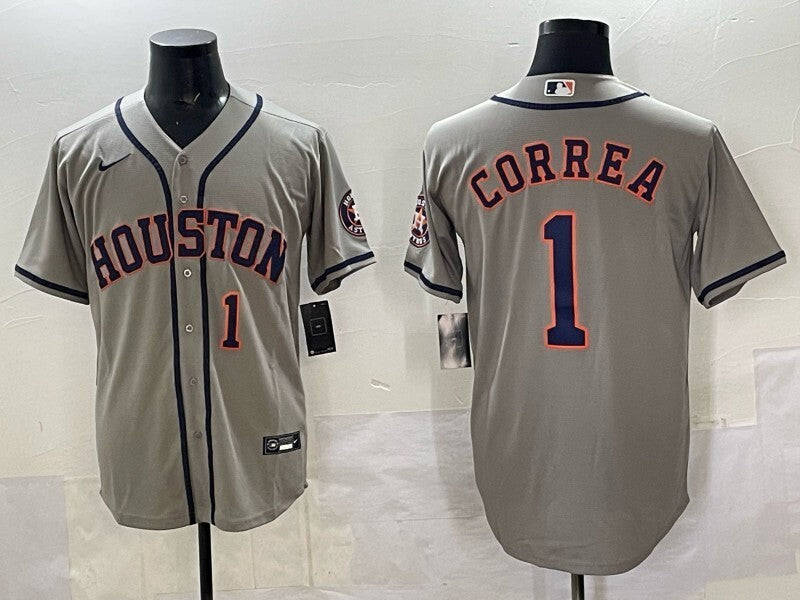 Houston Astros #1 Carlos Correa Astros Adult Style 4