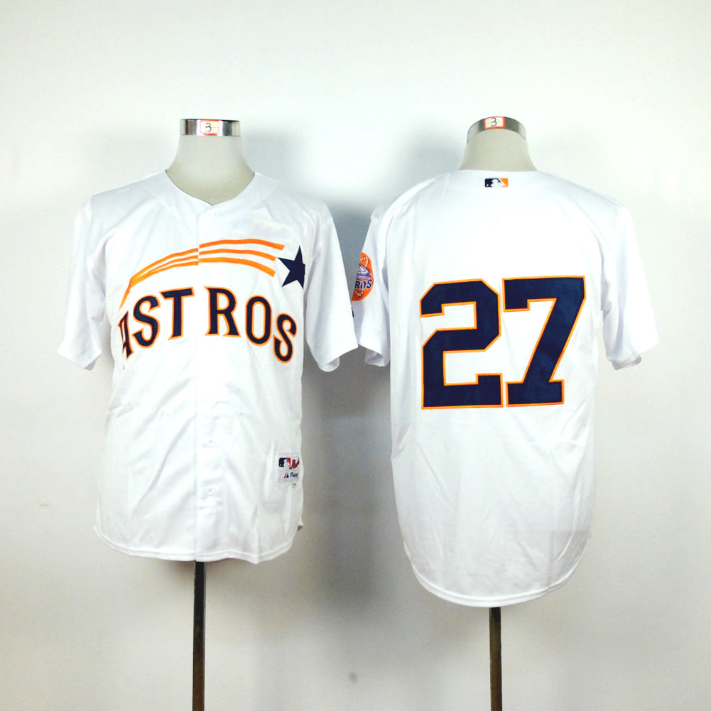 Houston Astros #27 Jose Altuve Astros 27 White Inverted Edition JPG