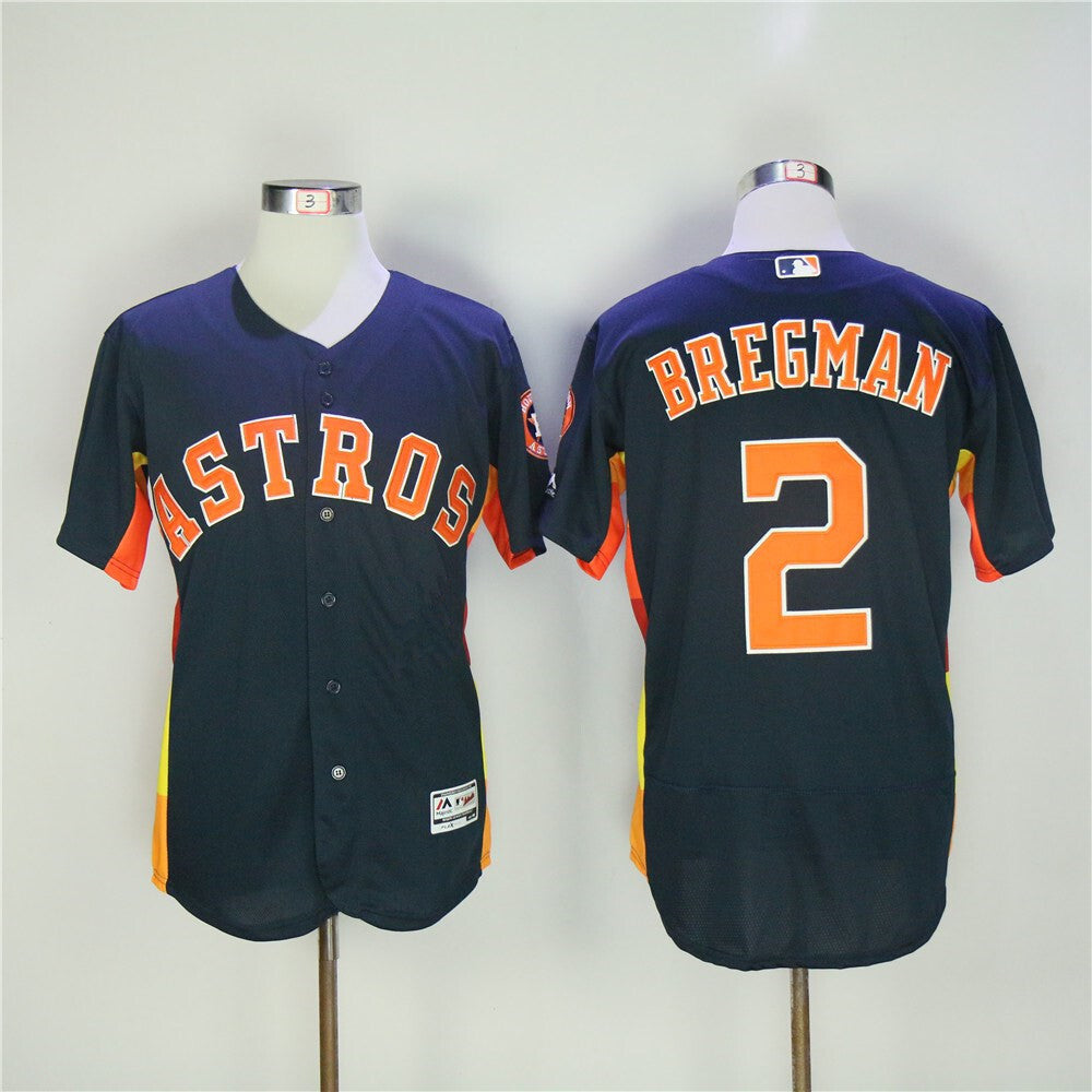 Houston Astros #2 Alex Bregman Astros 2 Blue Elite _ Copy