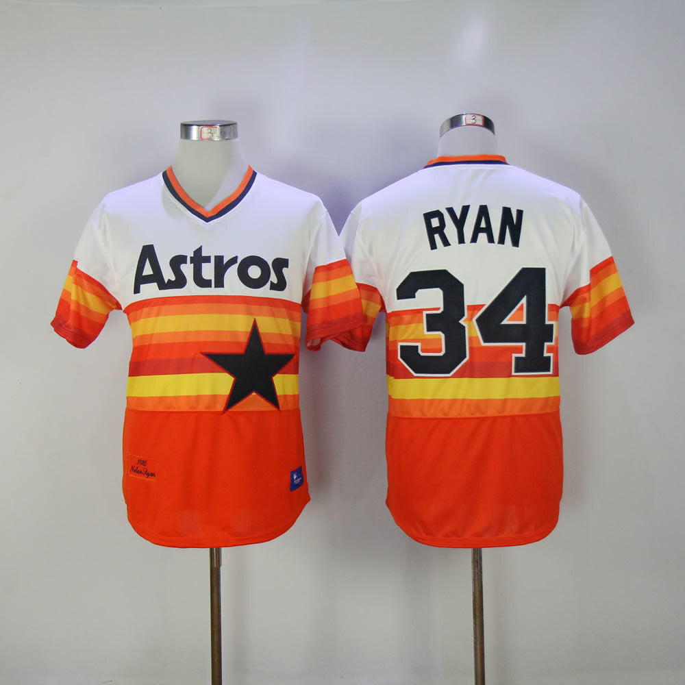 Houston Astros #34 Nolan Ryan Astros 34 1980 Retro