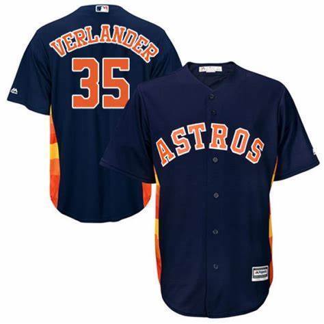 Houston Astros #35 Justin Verlande Astros 35 Blue Fan