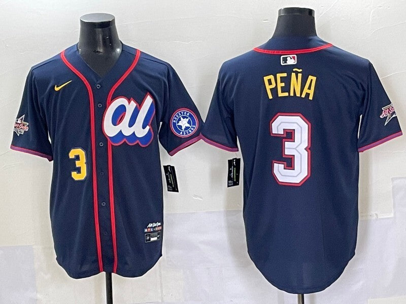 Houston Astros #3 Jeremy Pena Astros 25 All-Star Style 1