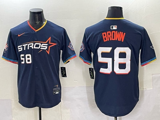 Houston Astros #58 Hunter Brown Astros 4 Edition Style 1