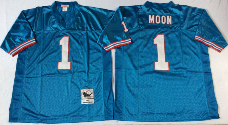Houston Oilers #1 Warren Moon 1993 Throwback Style 1