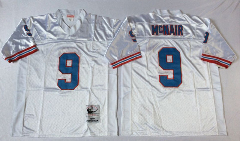 Houston Oilers #9 Mcnair Throwback Style 2