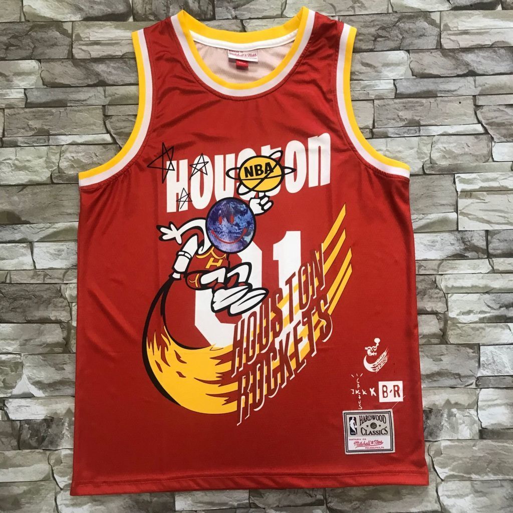 Houston Rockets Rockets mitchell&ness Collaboration Jersey Style 6