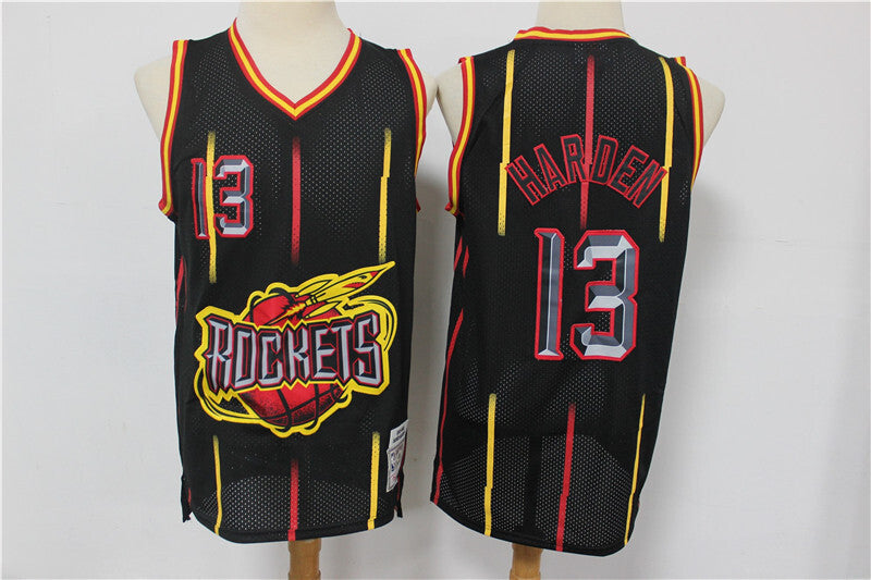 Houston Rockets #13 James Harden Rockets 13 # Rockets Black Retro Limited Edition Jersey