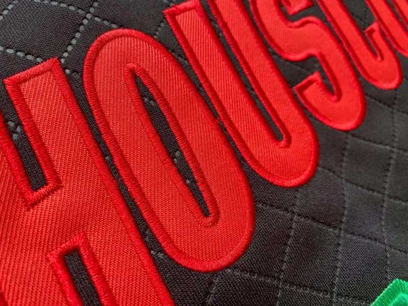 Houston Rockets #34 Hakeem Olajuwon mitchell&ness Napoli Rockets 34 Olajuwon Black Jersey Style 6
