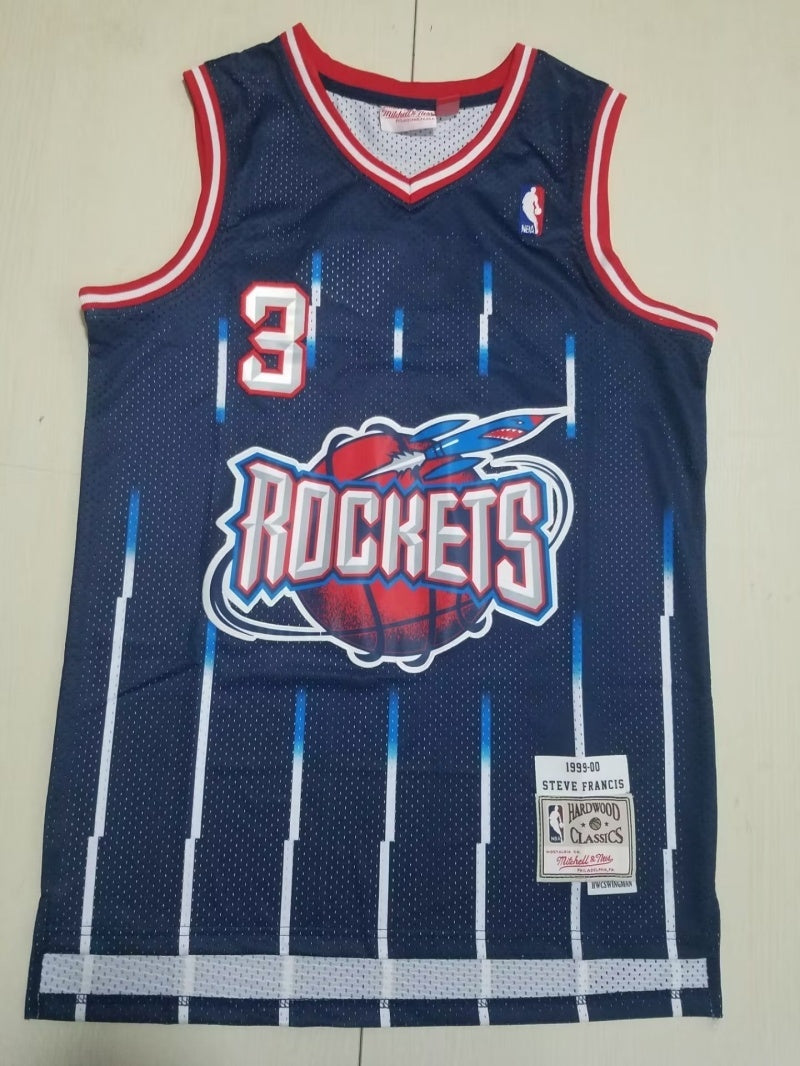 Houston Rockets #3 Francis Rockets 3 Retro Blue s-xxl Style 2